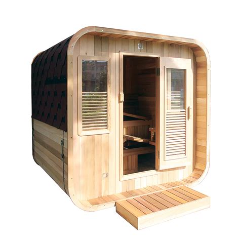 Cube Outdoor Sauna 6 Person Scandinavian Saunas Scandinavian Design