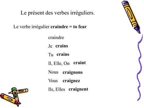 Citation Celebre Verbe Craindre Au Présent De L Indicatif