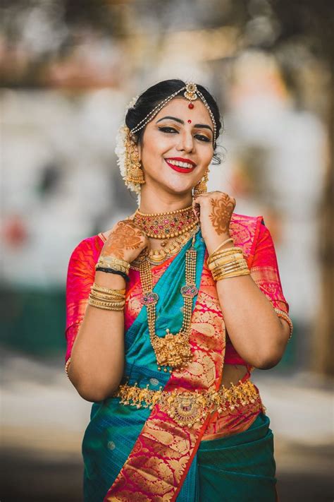 Traditional Kerala Wedding Saree Shilpa Madan Wedding Saree Blouse