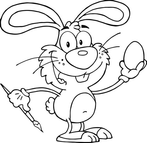Bunny coloring pages best coloring pages for kids. Easter rabbit outline 5 x 7 machine embroidery design in ...