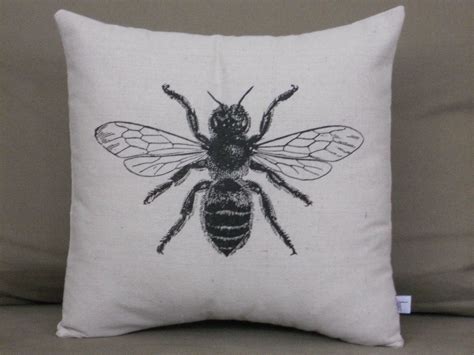 Bee Pillow 14x14 Throw Pillow By Countercouturedesign On Etsy Pillows