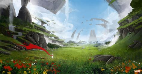 Grassland David Iglesias Martínez Fantasy Landscape Environment