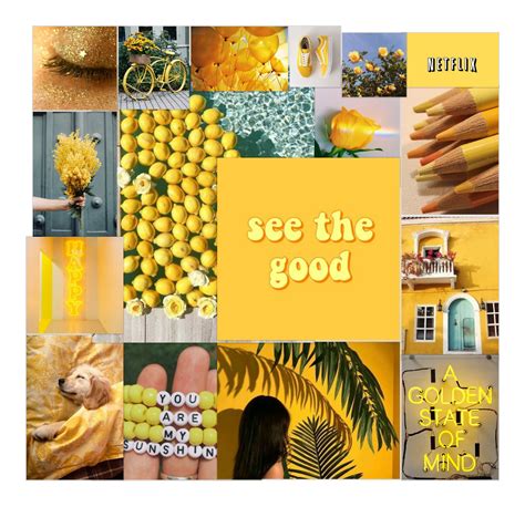 Yellow Moodboard Instagram Background Yellow Aesthetic Mood Boards