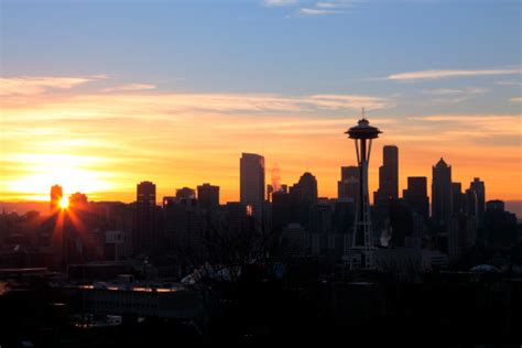 Sunrise In Seattle Stock Photo Download Image Now Istock
