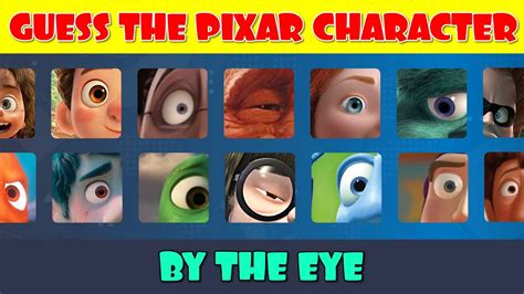 Guess The Disney Pixar Character 👁️ Youtube