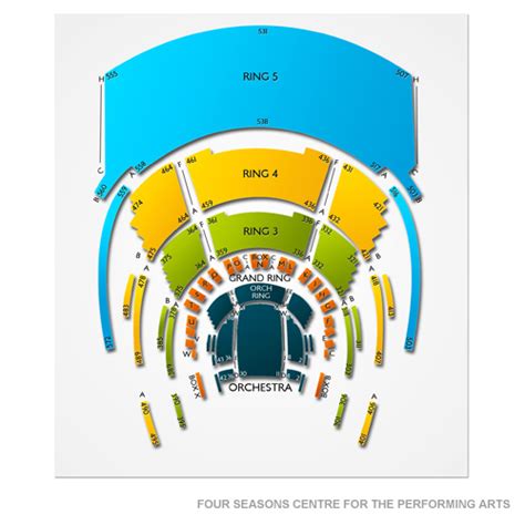 Four Seasons Centre For The Performing Arts Seating Chart Vivid Seats