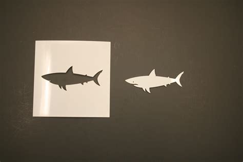 Shark 4 Stencil Mylar Reutilizable Suministros De Arte Etsy España