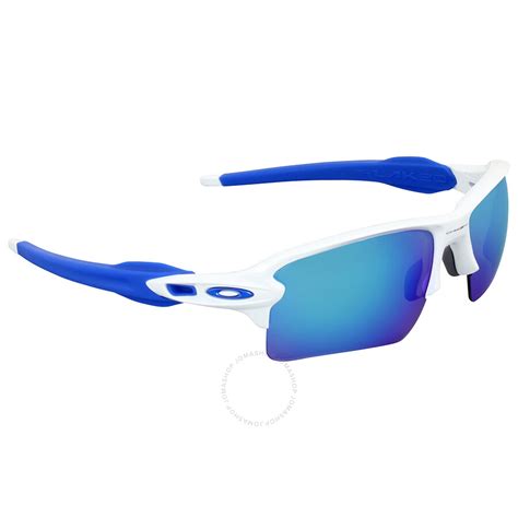 oakley flak 2 0 xl sapphire iridium sport sunglasses oakley sunglasses jomashop