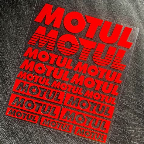 Motul Voiture Course Autocollants Red Car Sticker Reflective Motorcycle Helmet Waterproof Decal