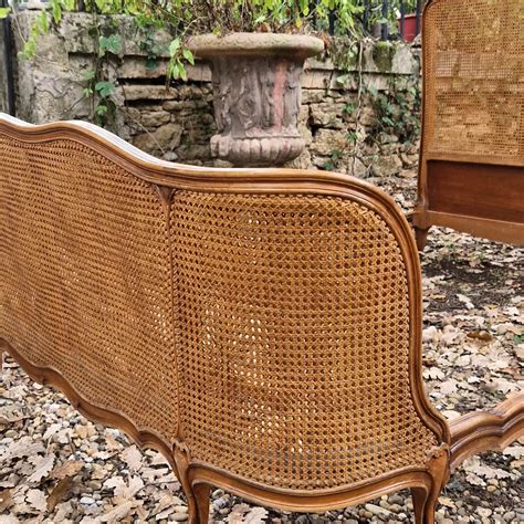 Absolutely Beautiful French Cane Bed Rocaille