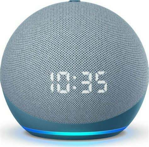 Amazon Echo Dot With Clock 4th Gen Twilight Blue Skroutzgr