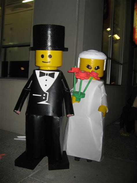 Bride And Groom Lego Couple Halloween Costumes Couple Halloween