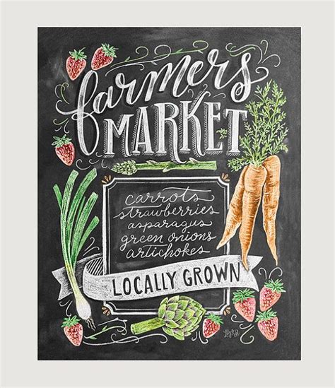 Farmers Market Sign Chalkboard Sign Spring Farmers Etsy Kreide