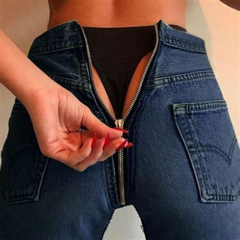 Jeans Zip Back Con Cerniera Posteriore Shop Low Cost Ig Shoplowcost