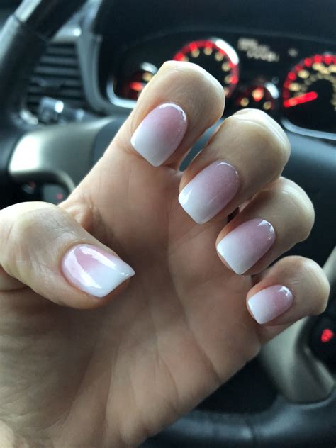 French Ombré Sands Nails Nails S And S Nails Short Hair Styles