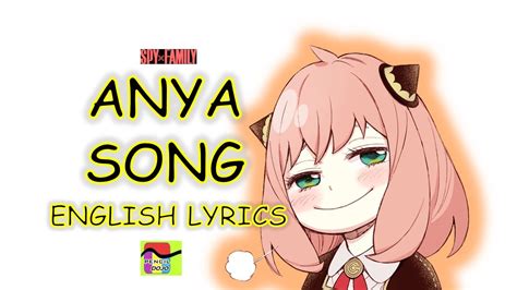 Anya Song English Lyrics Loop Waku Waku Anya Anime Spyxfamily Manga Youtube