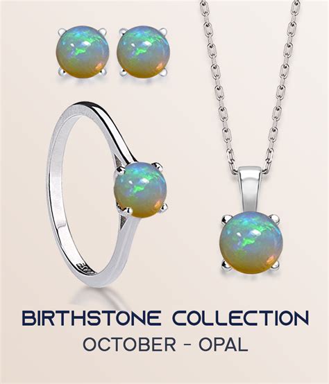 October Birthstone Set Opal Heathorns
