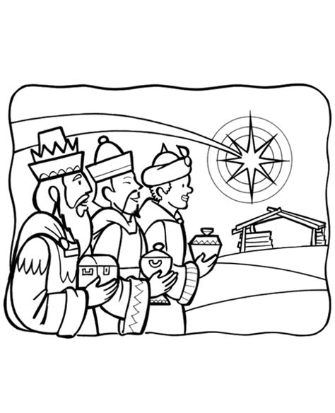 Three Kings Men Coloring Pages Fun And Educational Wise Men Printables