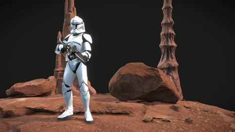 Clone Trooper Phase 1 Rigged Buy Royalty Free 3d Model By Thomas125