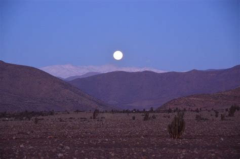 Full Moon Over The Desert Photo