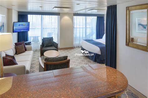The living area includes a double sofa bed. Royal Caribbean Two Bedroom Suite Jewel Of The Seas | www ...