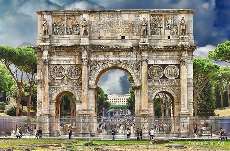 Arch Of Constantine Rome By Terezadelpilar ~ Art And Architecture