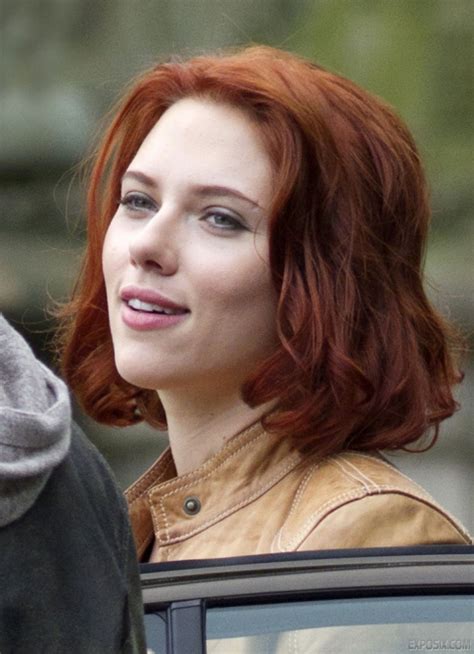 I Want This Haircut And Hair Color Scarlett Johansson Red Hair