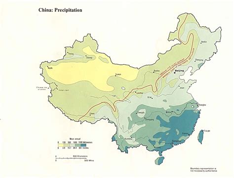 Chinalandkarten und stadtpläne von china. Landkarte China (Karte Niederschläge) : Weltkarte.com ...