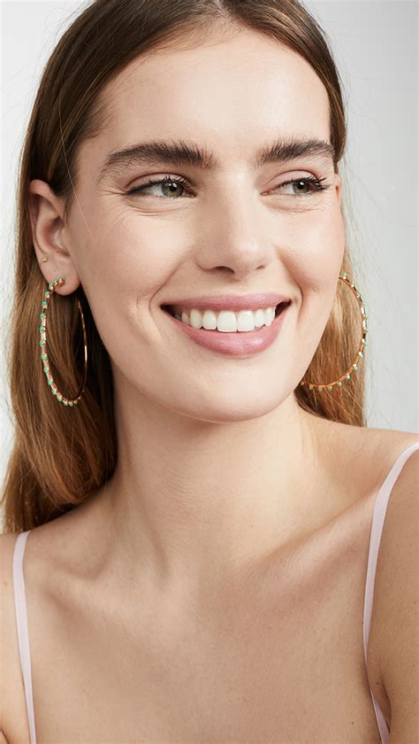 Huge Hoop Earrings Trend Pairs Of Truly Massive Hoops To Shop StyleCaster