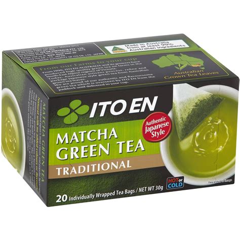 Ito En Matcha Green Tea Traditional 20pk Woolworths