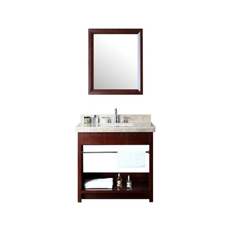 Ariel Bath Seabrook 36 Single Bathroom Vanity Set With Mirror Wayfair