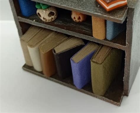Miniature Bookcase Miniature Shelf For Books Furniture For Etsy