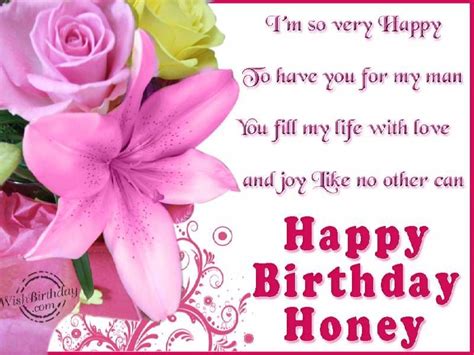 Happy Birthday Honey Happy Birthday Happy Birthday Wishes Happy Birthday Quotes Happy Birthday