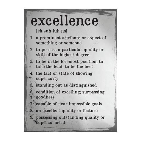 Excellence Definition Poster Excellence Definition Poster This Poster