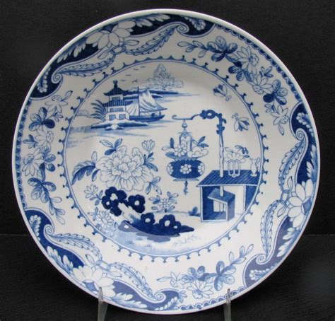 English Chinoiserie Porcelain Bowl Blue And White Sandj Rathbone Antique