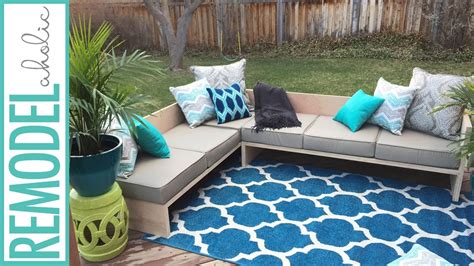 Diy Modern Outdoor Sofa Sectional Plywoodpretty Youtube