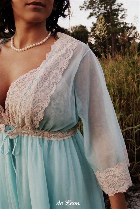 Ella Blue Vintage Romantic Nightgown By Trulycarteblanche On Etsy 65