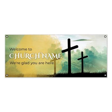 Pre Designed Welcome Church Pvc Banner