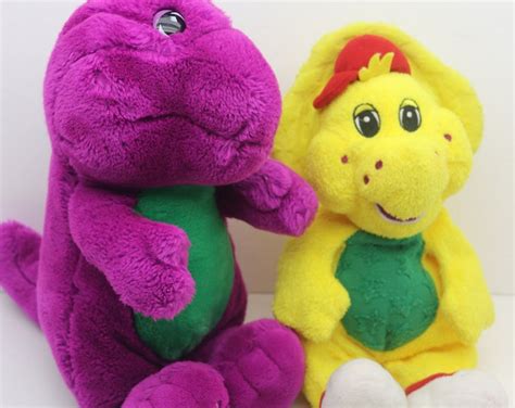 Barney And Bj Plush Toys 1992 Barney And Friends Toys Etsy