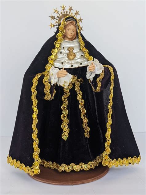 Virgin Mary Statue Of Our Lady Of Sorrows 14 Figure Etsy