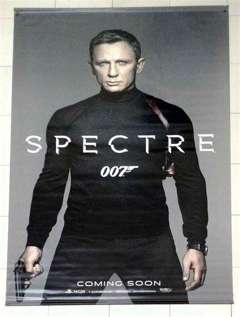 Orig James Bond 007 Specter 2015 5 X 8 Feet Us Vinyl Movie Banner 2 Bonus Thai