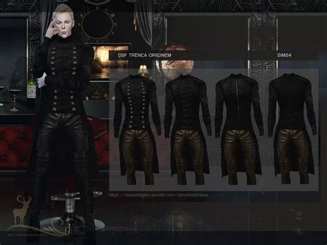 Dark Clothestop Dansimsfantasy Sims 4 Male Clothes Sims 4 Cc Goth