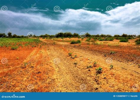 Field Landscape With Clay Soil Stock Image Image Of Environment