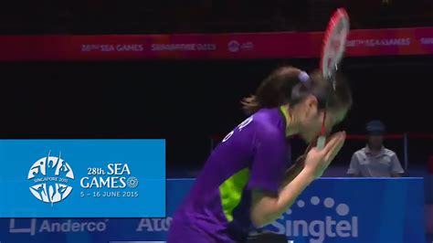 The 2015 southeast asian games (malay: Badminton Womens Singles Gold Medal Match | 28th SEA Games ...