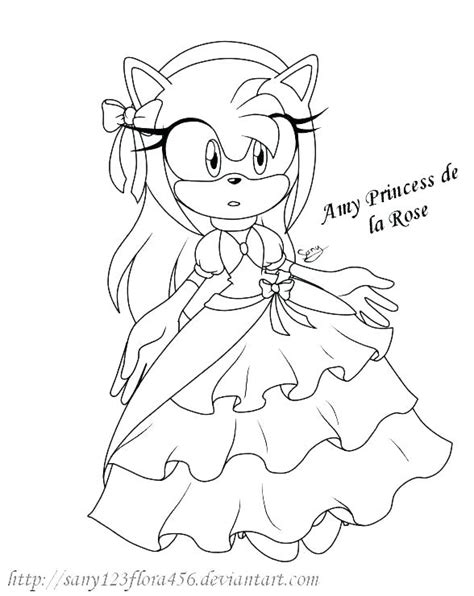 Amy Sonic Coloring Sheet Amy Rose Coloring Pages To Download And
