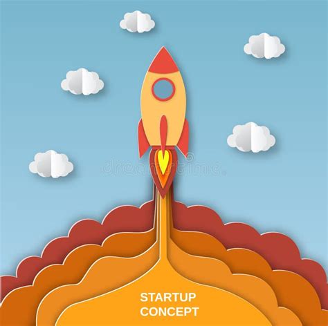 Rocket For Startup Business Project Stock Vector Illustration Of