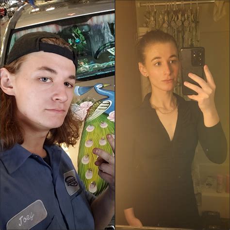 infinitely more happy with my current job and my current life 😁 left 2019 5 months hrt right