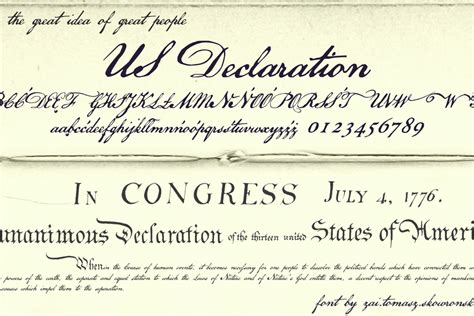 US Declaration Font | Tomasz Skowroński | FontSpace gambar png