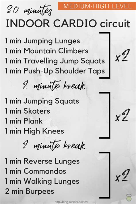 30 Minutes Cardio Workout Do It Anywhere Medium High Level
