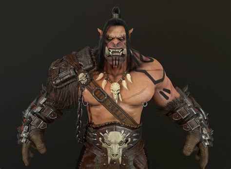 3d Asset Orc Warlord Cgtrader